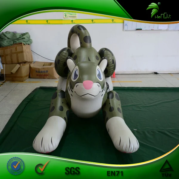 Inflatable Snow Leopard Custom Inflatable Leopard Cartoon Animal Figure with SPH