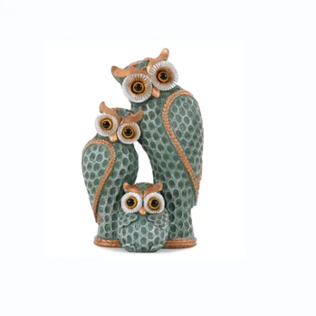 Cute Family of Three owl Figure Owl Statues Home Decor for Shelf Owl Gifts Decoration for Home,Office