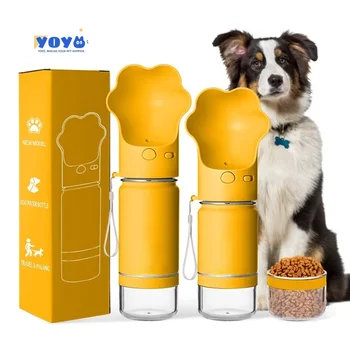 Yoyo2024 Hot Selling 14oz 18oz Travel Dog Water Bottle Stainless Steel Pet Dog's Mom Birthday Gift For Outdoor Functional With B