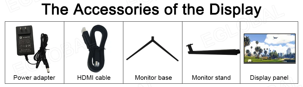 Eglobal oem IPS безрамочный СВЕТОДИОДНЫЙ монитор с металлической рамой 21,5 Дюймов 1080p 24 Вт
