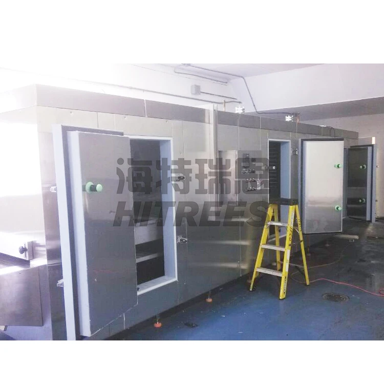 Tunnel Freezer Machine Blast Quick Freezing Seafood Meat Fruits