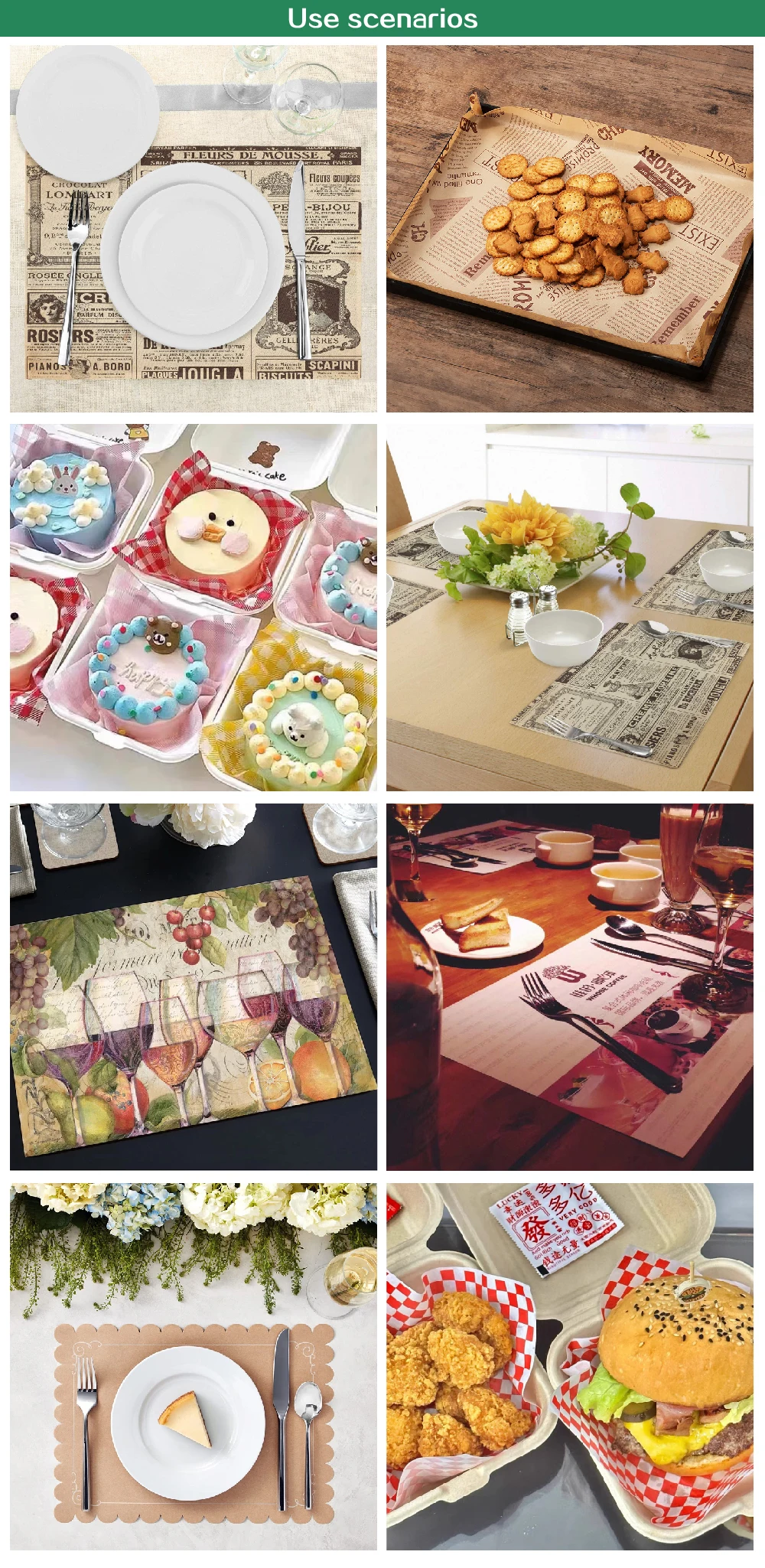 Custom Round Paper Placemats Set Custom Printed Paper Placemats Paper