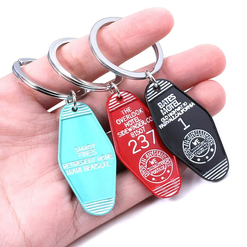 Custom Hotel Tag Key Chain Fashion Overlook Hotel 237 Logo