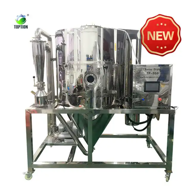 10L Industrial PLC-controlled Spray Dryer Machine for Egg & Milk Powder New Food Processing Equipment