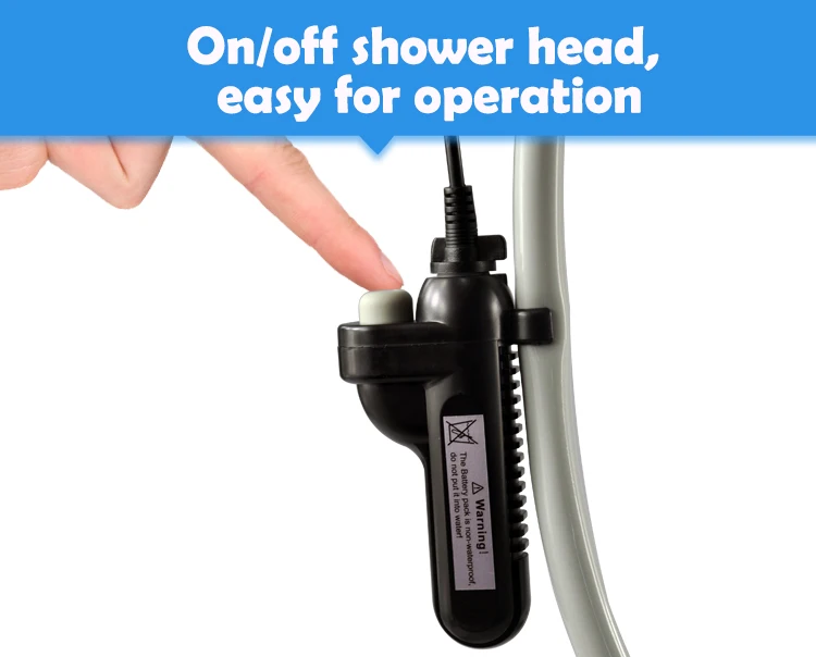 3.7V USB Rechargeable Portable Toilet Water Jet Sprayer Muslim Travel Bidet with Foldable Bucket for Indoor & Outdoor Use manufacture