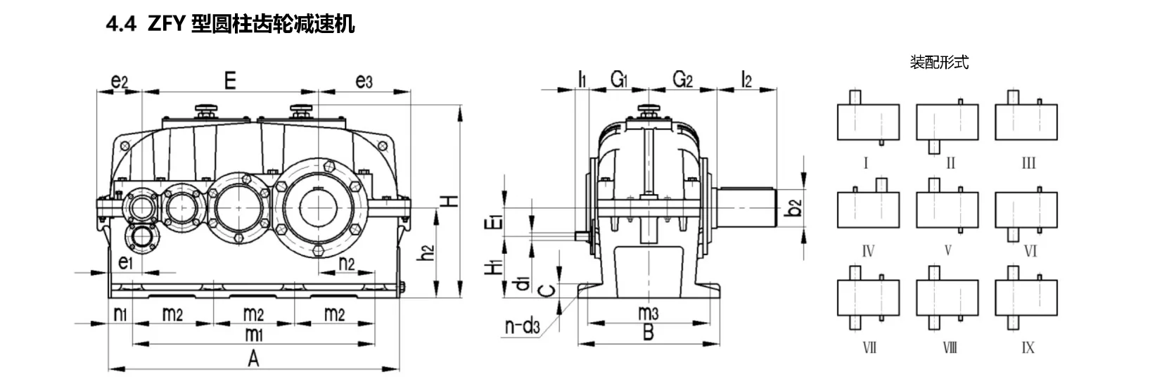 Zsy630 Double Input Shaft Parallel Gearbox Gear Speed Reducers Buy