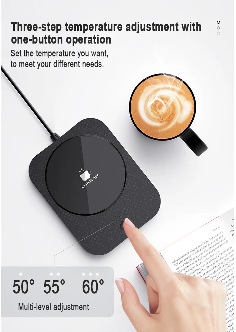 Electric Smart Mug Warmer Wireless Self Heated Coffee Cup Usb Coffee