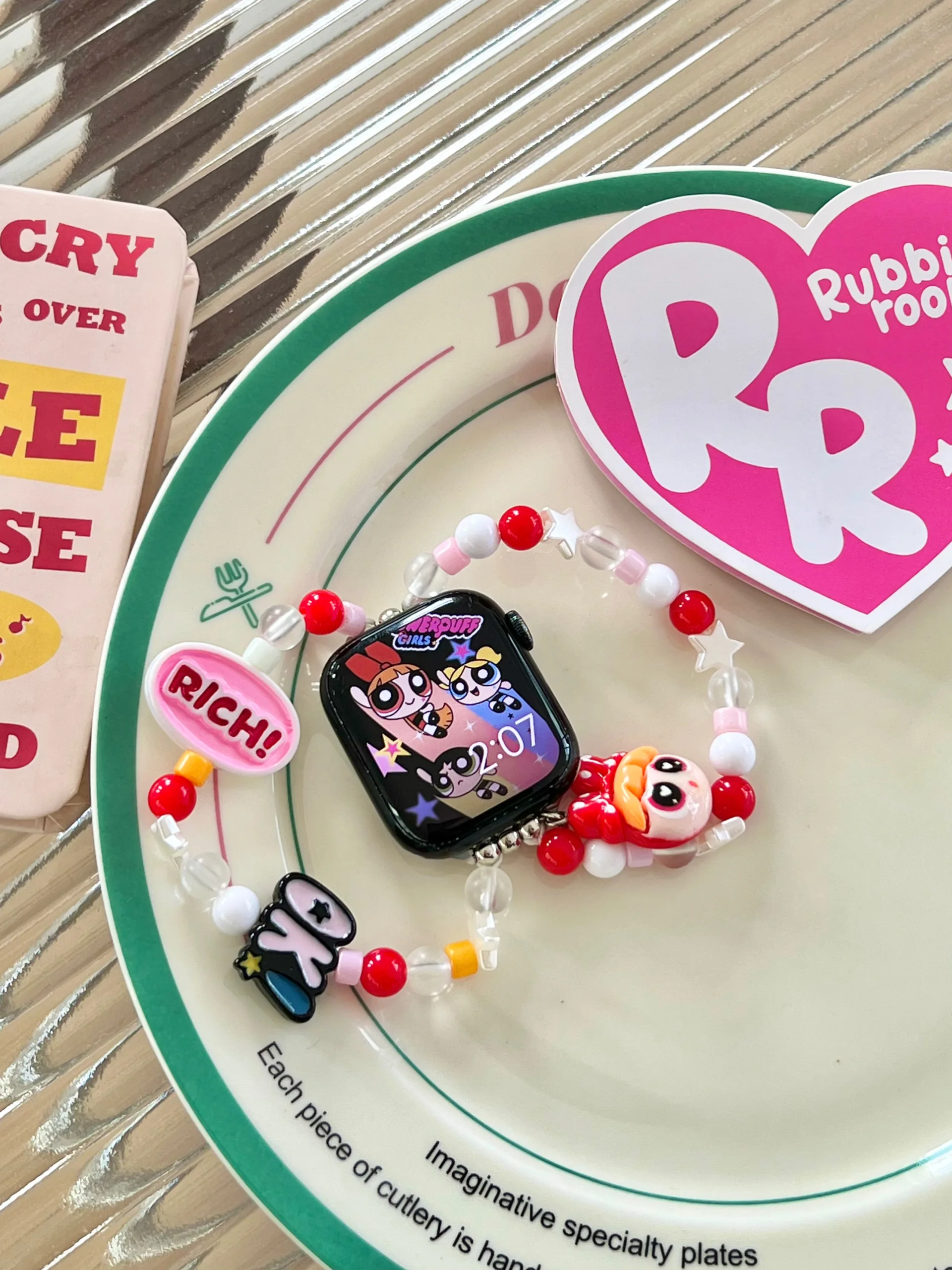 The Powerpuff Girls Style Band for Apple Watch Series 9/8/7 38MM 40MM 41MM 42MM 45MM 49MM