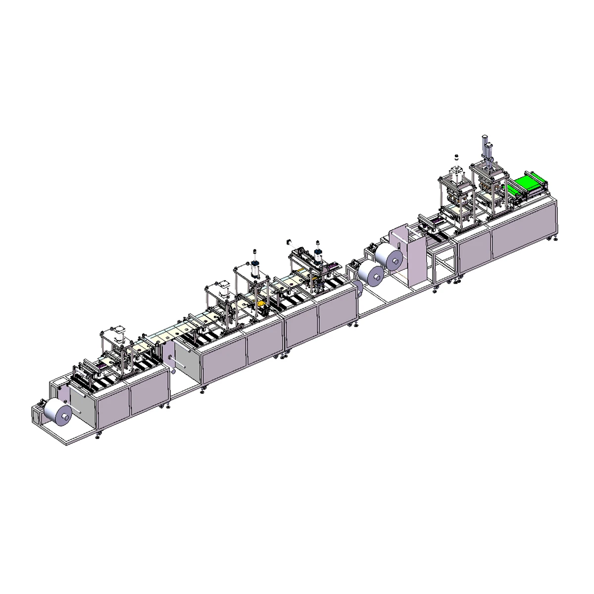 Automatic Colostomy Bag Making Line Ostomy Pouches Automatic Produce Machine