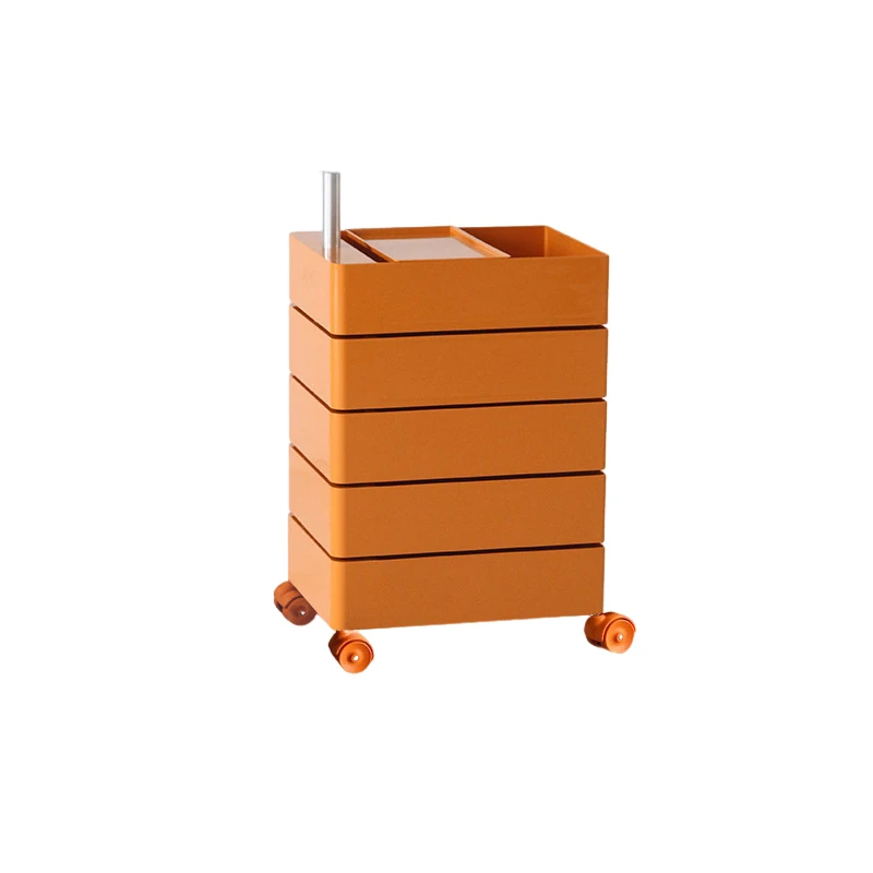 360 Degree Rotating Modern Plastic Storage Cabinet Sofa Side Simple  ABS Folding Organizer Living Room Bedroom