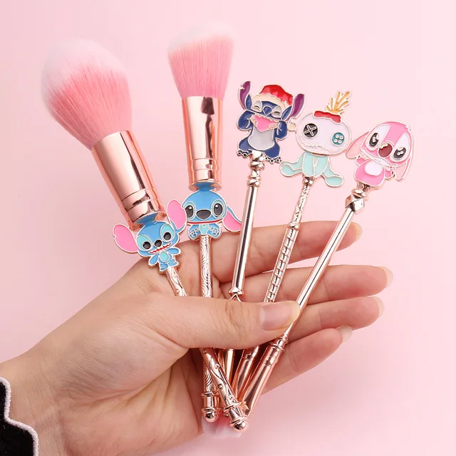 Cartoon Stitch Makeup Brush Set with Lip Liner Eyeshadow Gift Low MOQ