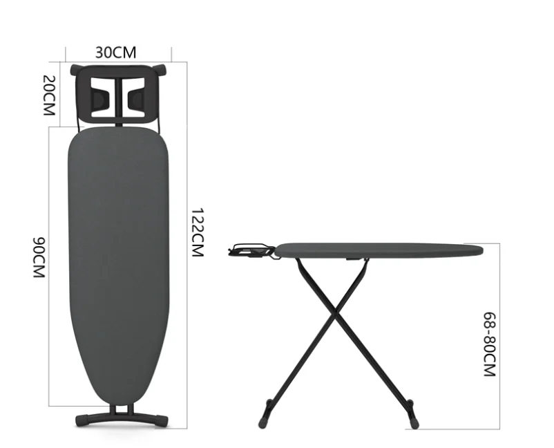 Multifunctional Foldable Upright Handpushed Ironing Board