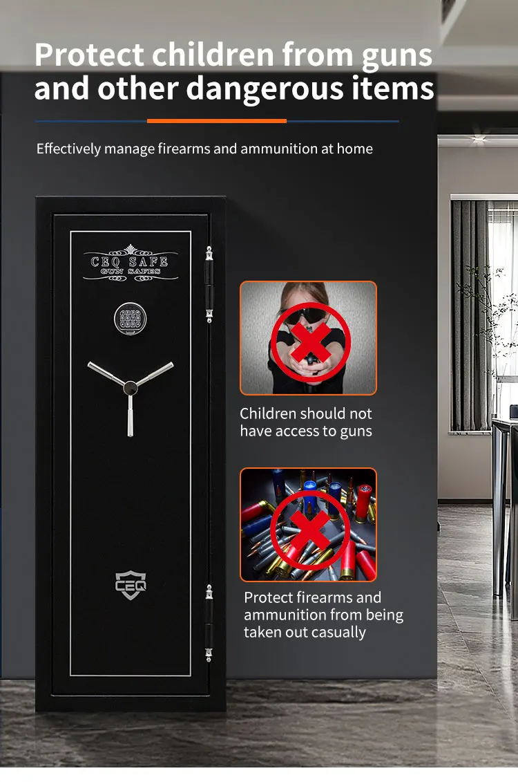 CEQSAFE High Security Protection Safe Home Use Fireproof Metal Safe Box factory