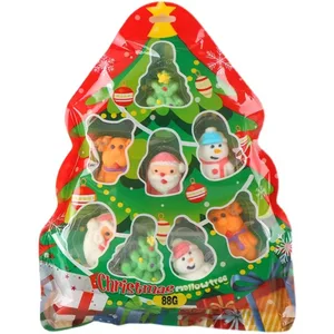 High Quality Christmas Fruity Gummy Snacks for Kids Acid-Infused Soft Marshmallow Snowman Lollipop in Bulk or Box Packaging