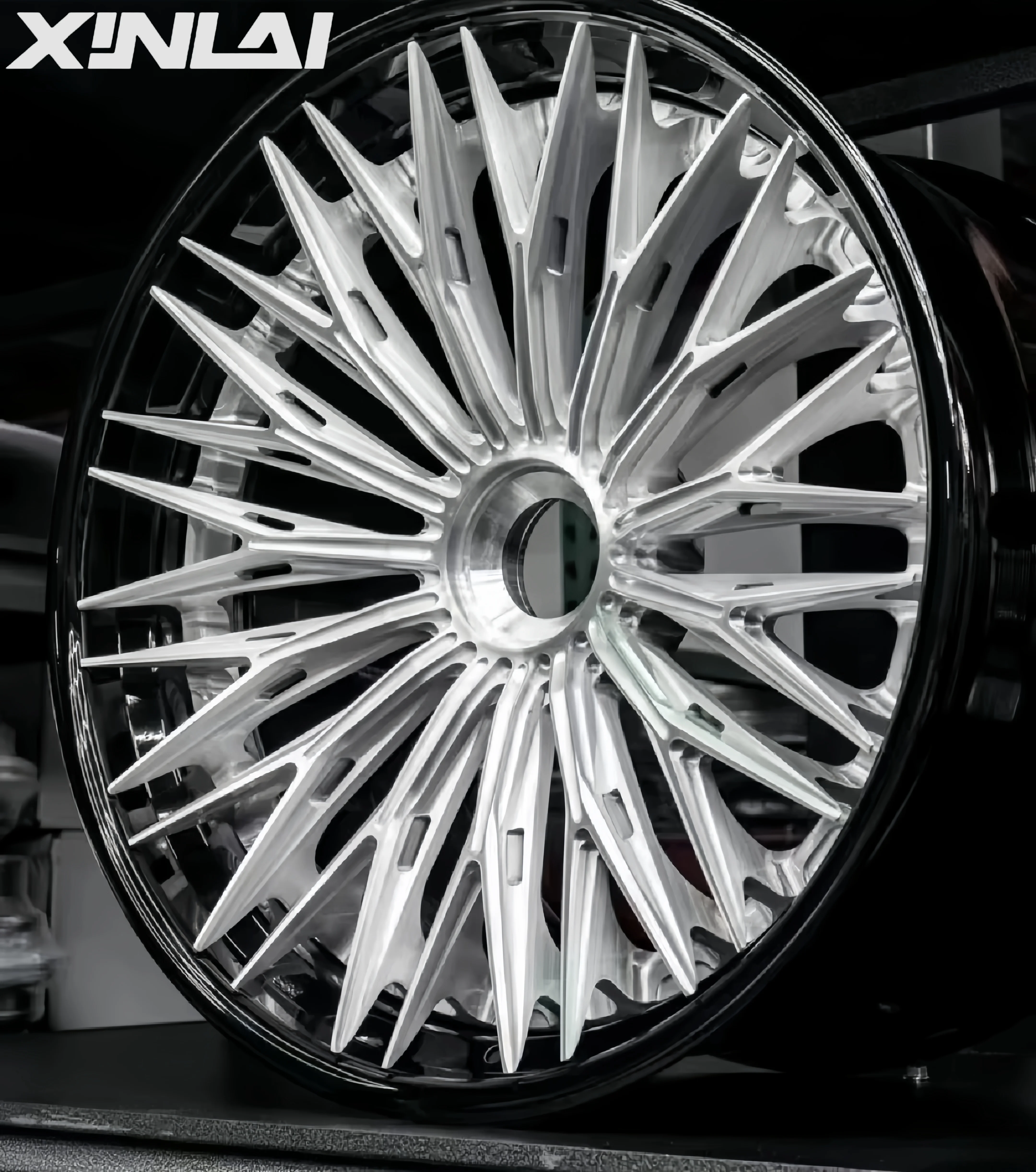 XINLAI Hot Sale 2 Piece Forged Brushed Polished 5x120 5x112 5x114.3 18 19 20 21 22 Inch Wheel for Racing Car Wheel - Image 1