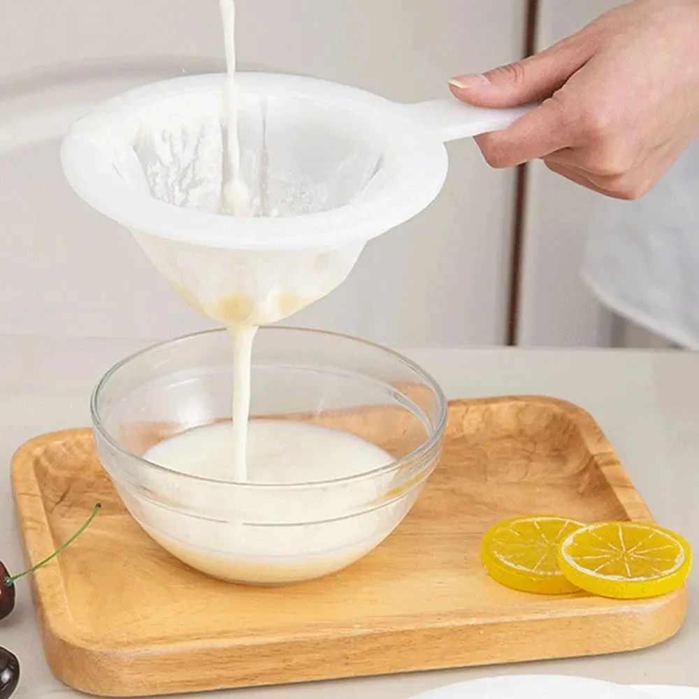 Tamis De Cuisine 3 Pièces - 100/200/400 Mesh - Nylon Alimentaire - Pour Jus, Lait Et Farine