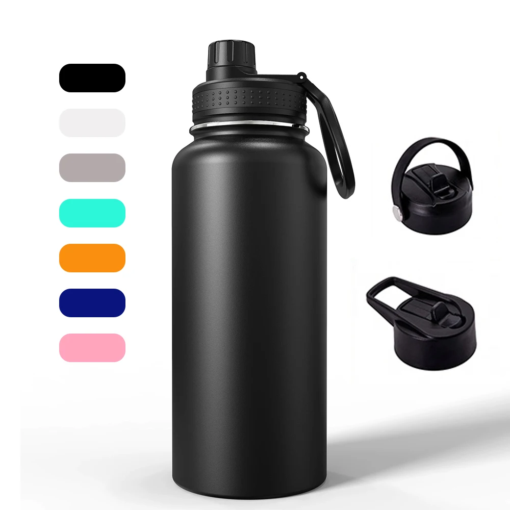 32oz Hydro Water Bottle Flask Stainless Steel Reusable Vacuum Insulated Wide Mouth Sports Bottle 9949