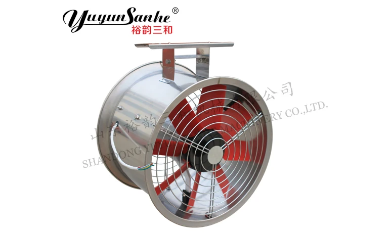 400mm Yuyun Sanhe Horizontal Air Circulation Exhaust Fan in Greenhouse