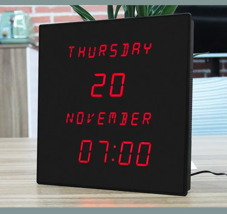 Cp038 Large Display Digital Calendar Dementia Clock Led Day Date ...