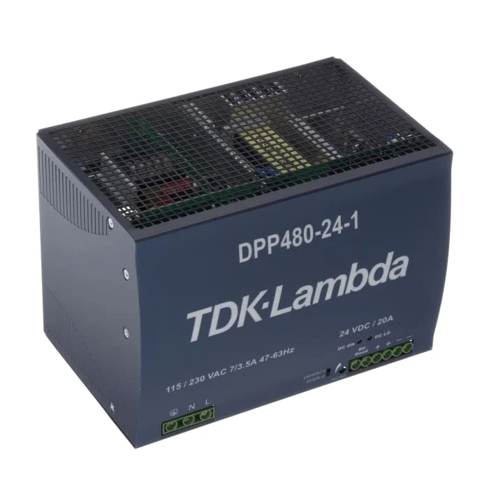 New and Original TDK-Lambda DPP480-24-1 Power Supply AC-DC 24V 20A 90-264V In Enclosed DIN Rail PFC Good Price