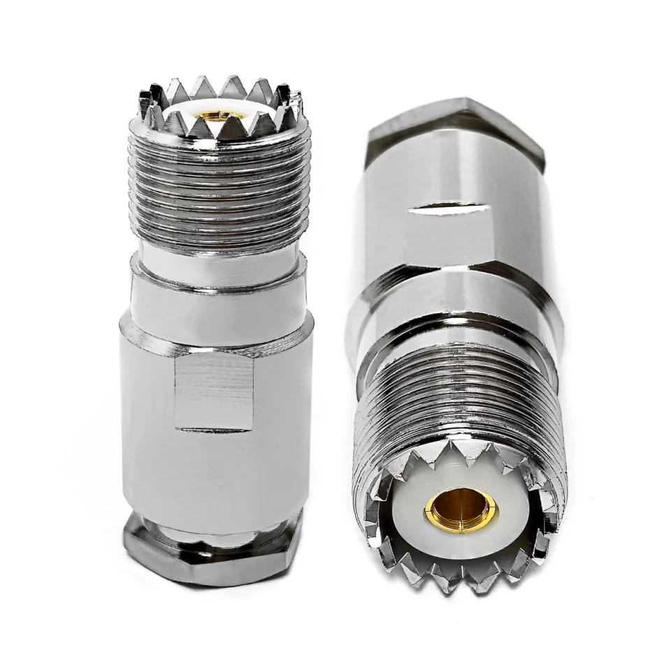 Factory UHF SO239 Female Hembra Jack Clamp for RG-8U LMR400 KSR400 RG213 RG214 H1000 Cable RF Connectors in Stock