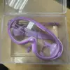 Caja de almacenamiento para gafas de natación moradas
