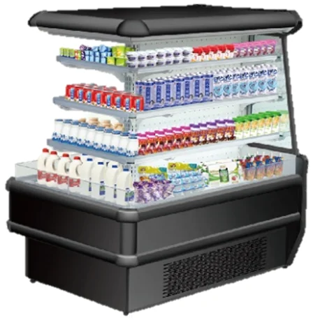 Plug in Supermarket Multideck Display Island Chiller for Milk and Drinks
