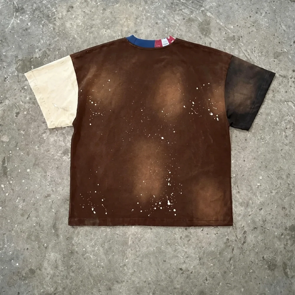 Vintage Acid Wash Streetwear Oversized Graphic Tee Urban Saints Cracked Print Drop Shoulder Heavy Cotton Custom T Shirt gallery 2