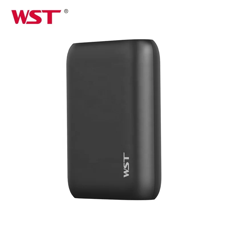 WST Hot Product 2024 LCD Digital Display Power Supply 10000mah Battery Bank Mobile Small Power Bank
