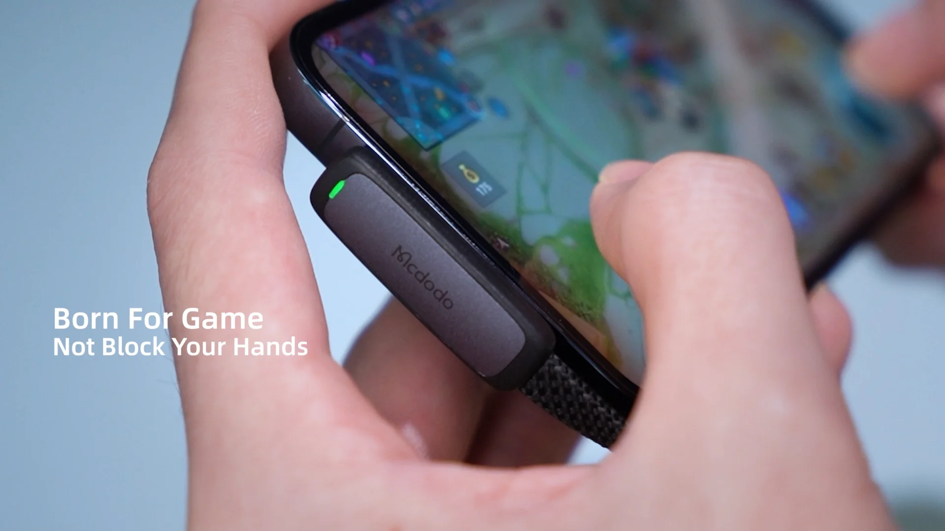 Mcdodo High Quality Elbow Gaming Flat Usb To Lightning Cable With Led