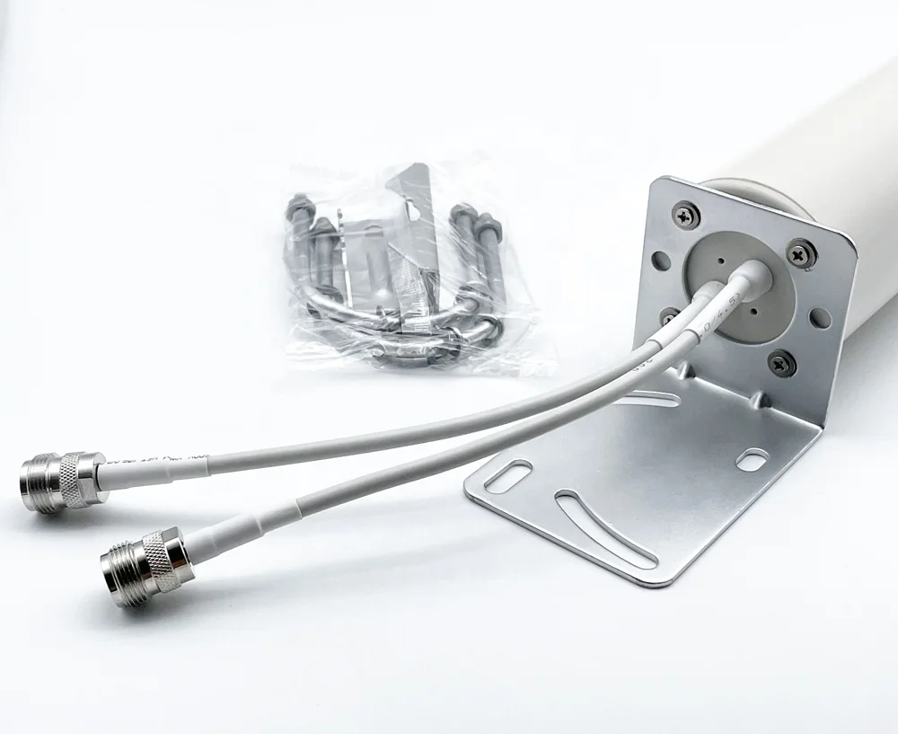 Antenna 5G/4G Omnidirezionale 15dBi Con Base Magnetica E Cavo RG174 – Set 2 Pezzi Con Connettori SMA E TS9 - 2