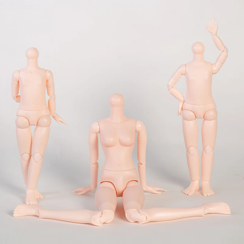 Factory Make Custom Ball Jointed Plastic Doll Bodies,1/3 1/4 Bjd Doll Accessories 9 Inch Naked Ball Jointed Doll Body