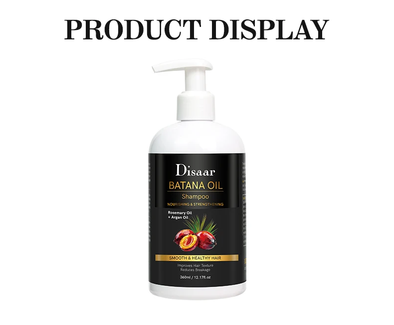 Natural Batana Oil Shampoo Biotin Hair Grease Scalp Cleaning Shampoo Nourishing Healthy Hair Products