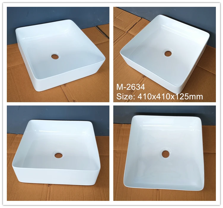 New Bathroom Cetamic White Color Hand Wash Basin Sink