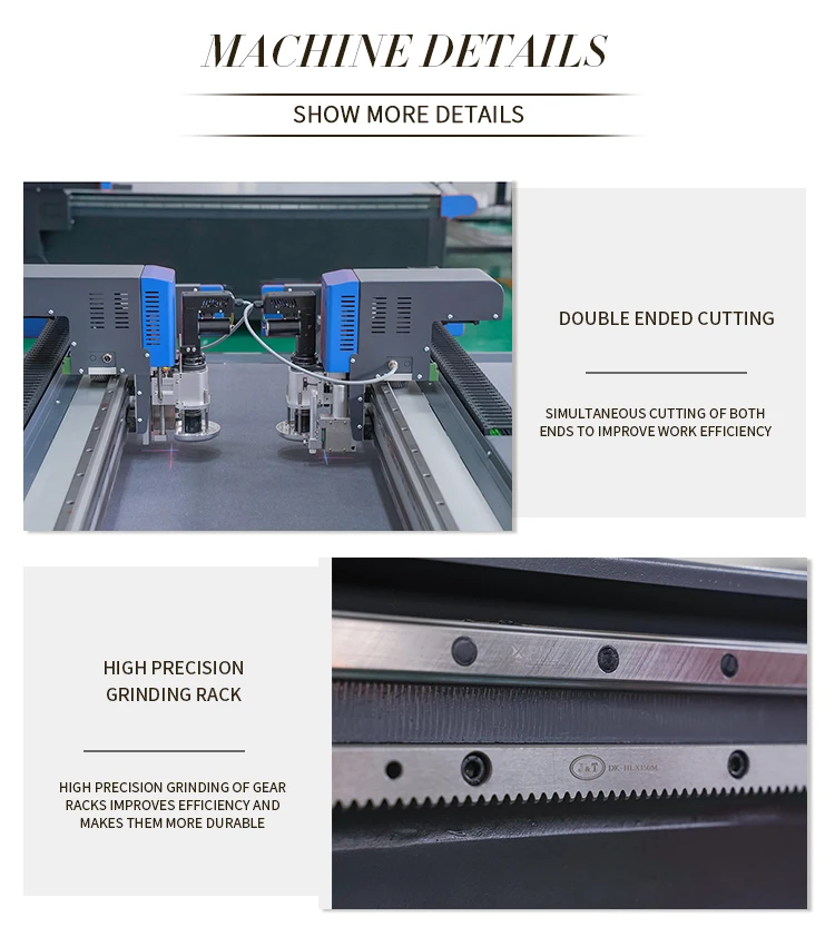 Two Cutting Gantry Cnc Knife Genuine Leather Car Seat Covers Cutting