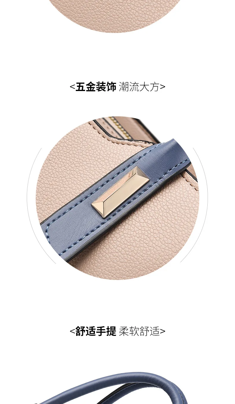 New Style Casual Women's Bags Soft Leather Ladies Handbags Multi Layer Large-capacity Single-shoulder Bag Hand Bags