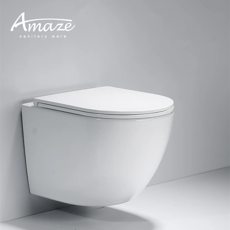 Good quality modern design P trap small ceramic wall-hung toilet