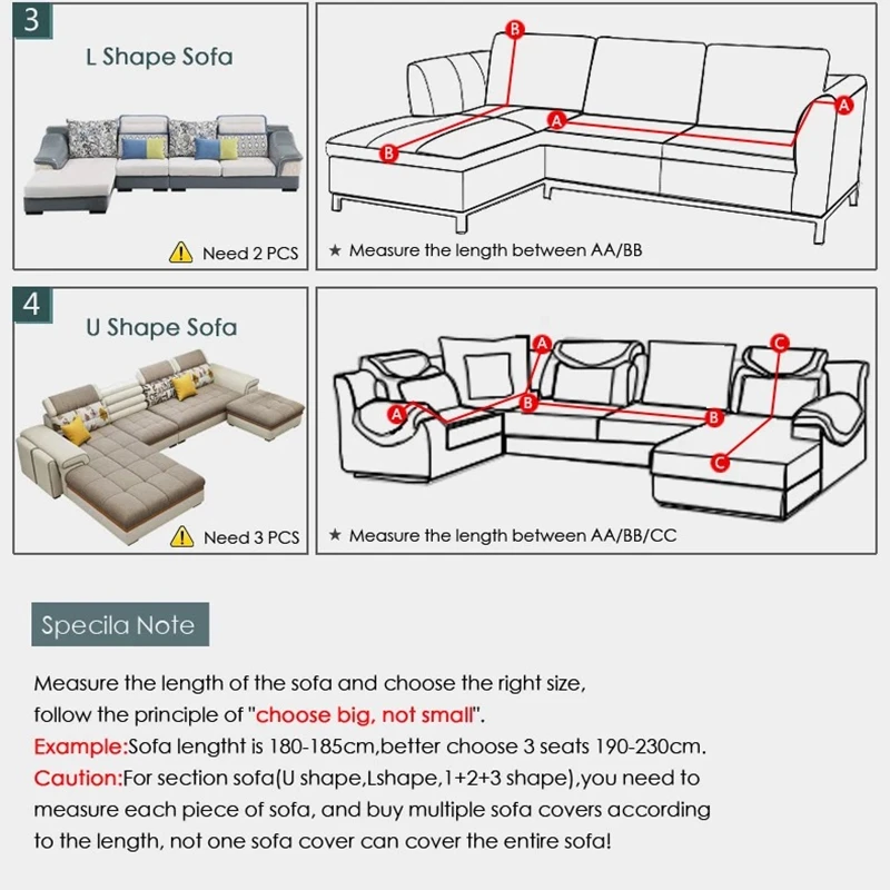Quality L Shape Stretch Couch Stretchable Sofa Cover 3 Seat Black