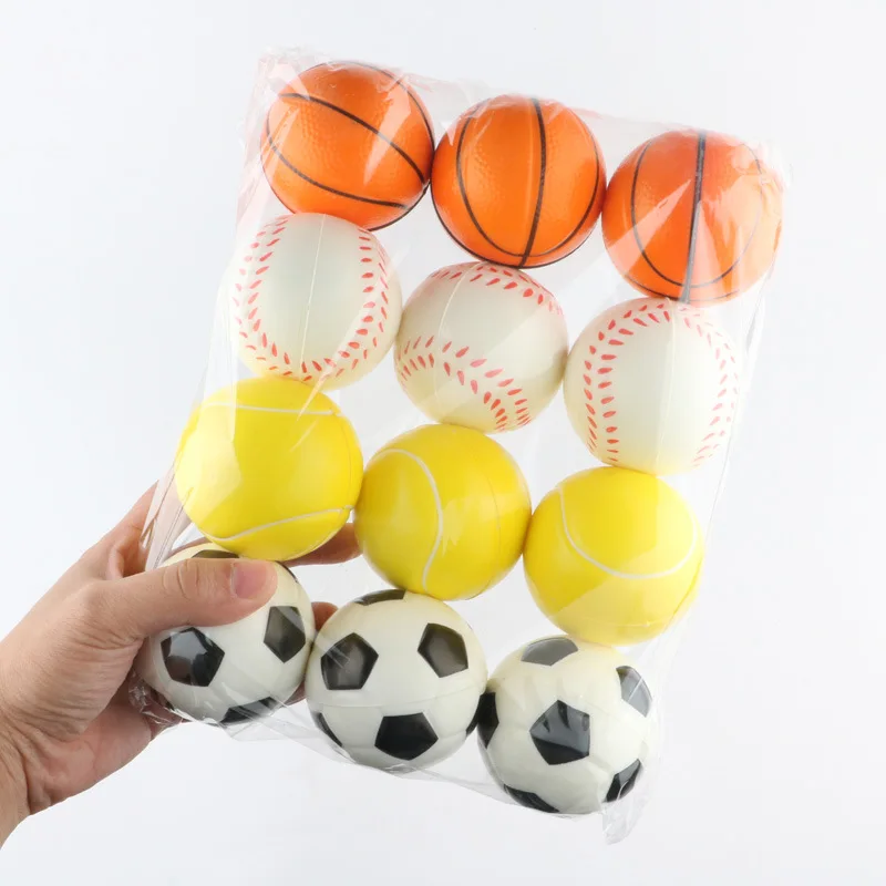 ABOOFAN Mini Football Sports Stress Ball 6Pcs Mini Foam Footballs Mini Foam  Sports Ball Fidget Balls Mini Football Stress Ball for Football Themed