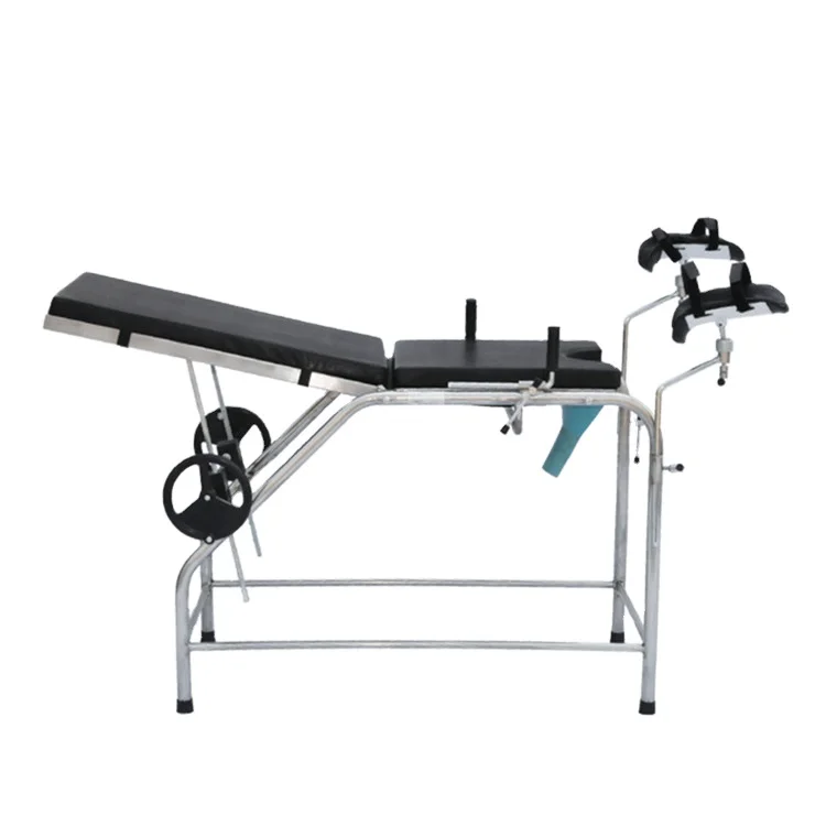 Bt Oe016b Manual Hospital Stainless Steel Frame Cheap Portable Gynecology Table Exam Tables With