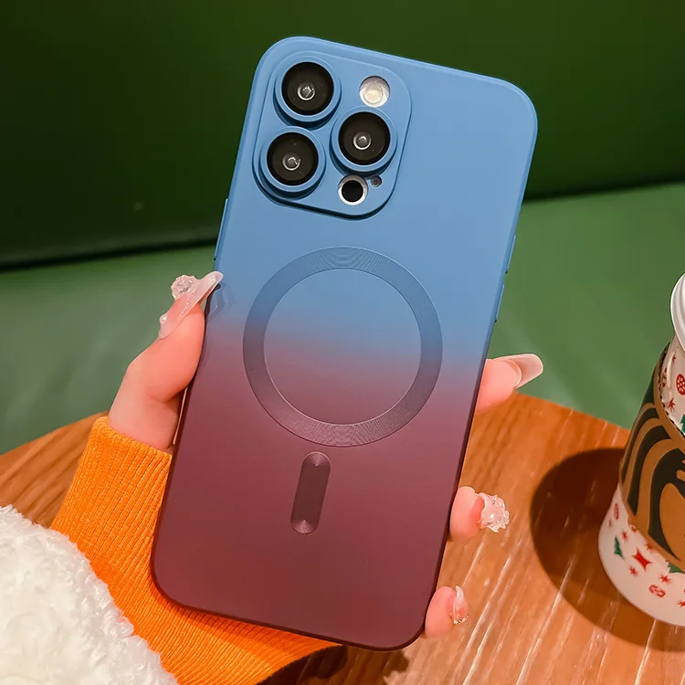 Protective Gradient Silicone Phone Cover For Iphone 14 Plus 14 15 13 12