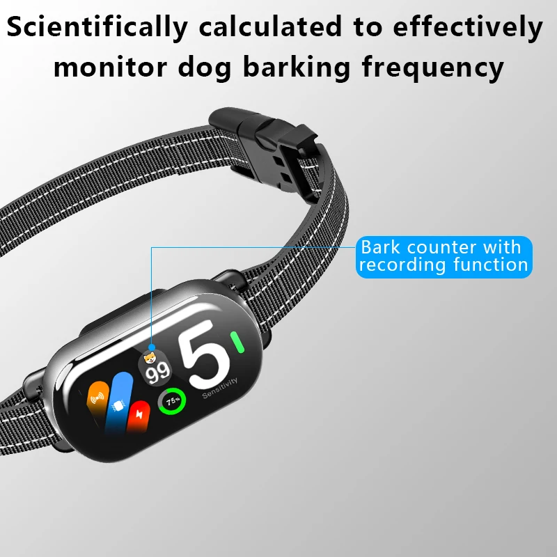 BR02 Rechargeable Magnetic Bark Collar IP67 Waterproof Anti-Barking Vibrating Shock Collar with Fashion Style Discounted Sale