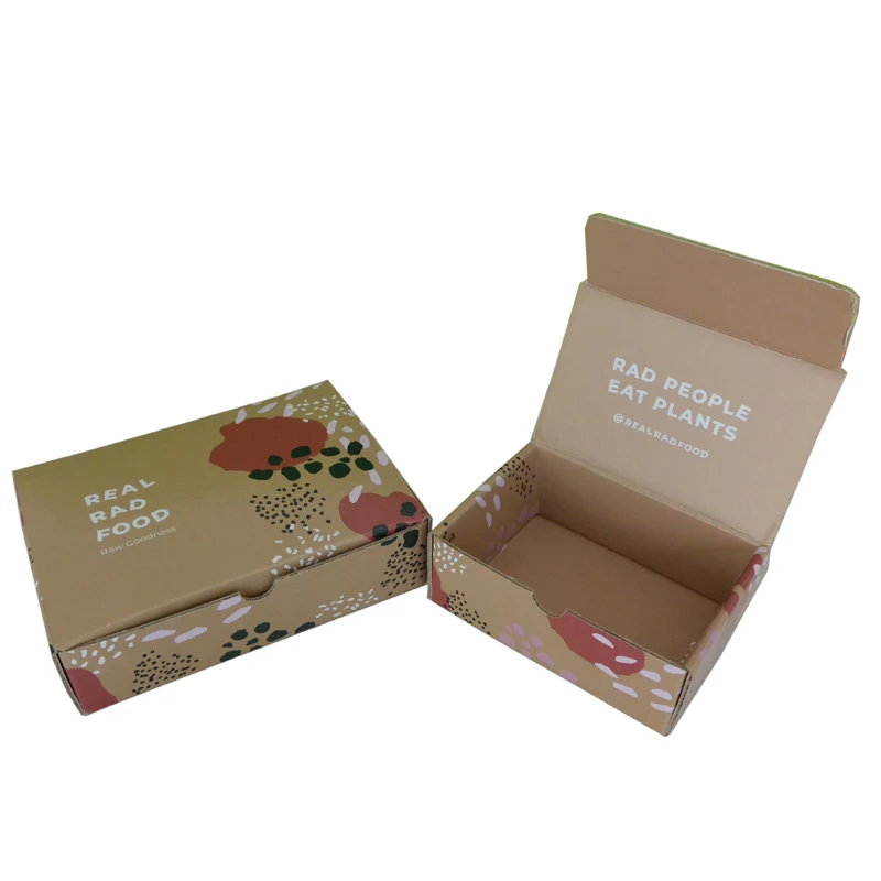 12X10X4 Customized Product Packaging Gold Metallic Shipping Tear Off Easy Book Small Envelope Kraft Mailer Box for Headband