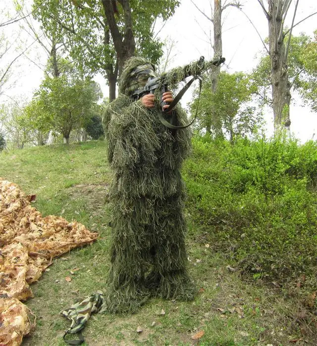 Tactical Camouflage Sniper Ghillie Suit Woodland Desert outdoor For Hunting Army 