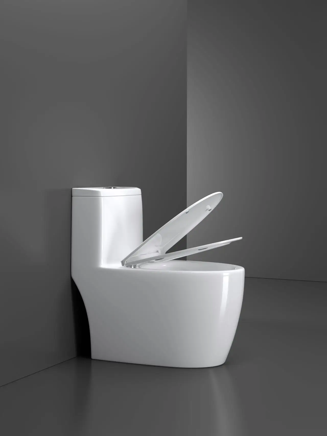 New design modern household toilet bathroom ceramic 2D super swiring one-piece toilet dual flush water closet details