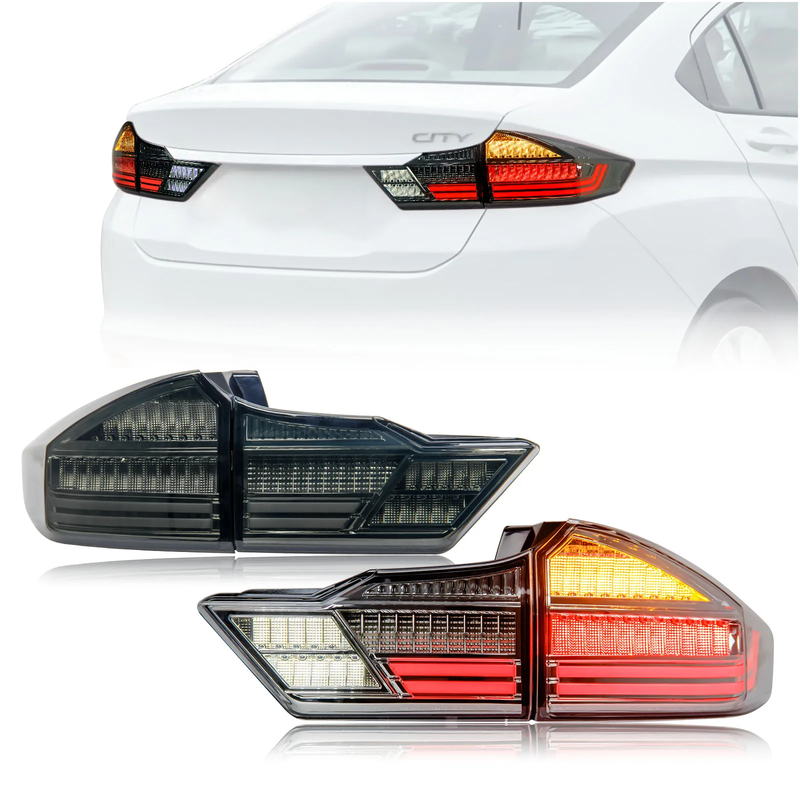 New Style Led Tail Lamp Led Rear Tail Light for Honda City Taillights for honda City 2014-2019 Car Accessories