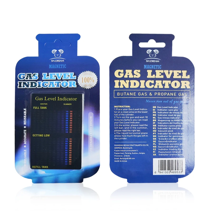 Magnetic gas level indicator