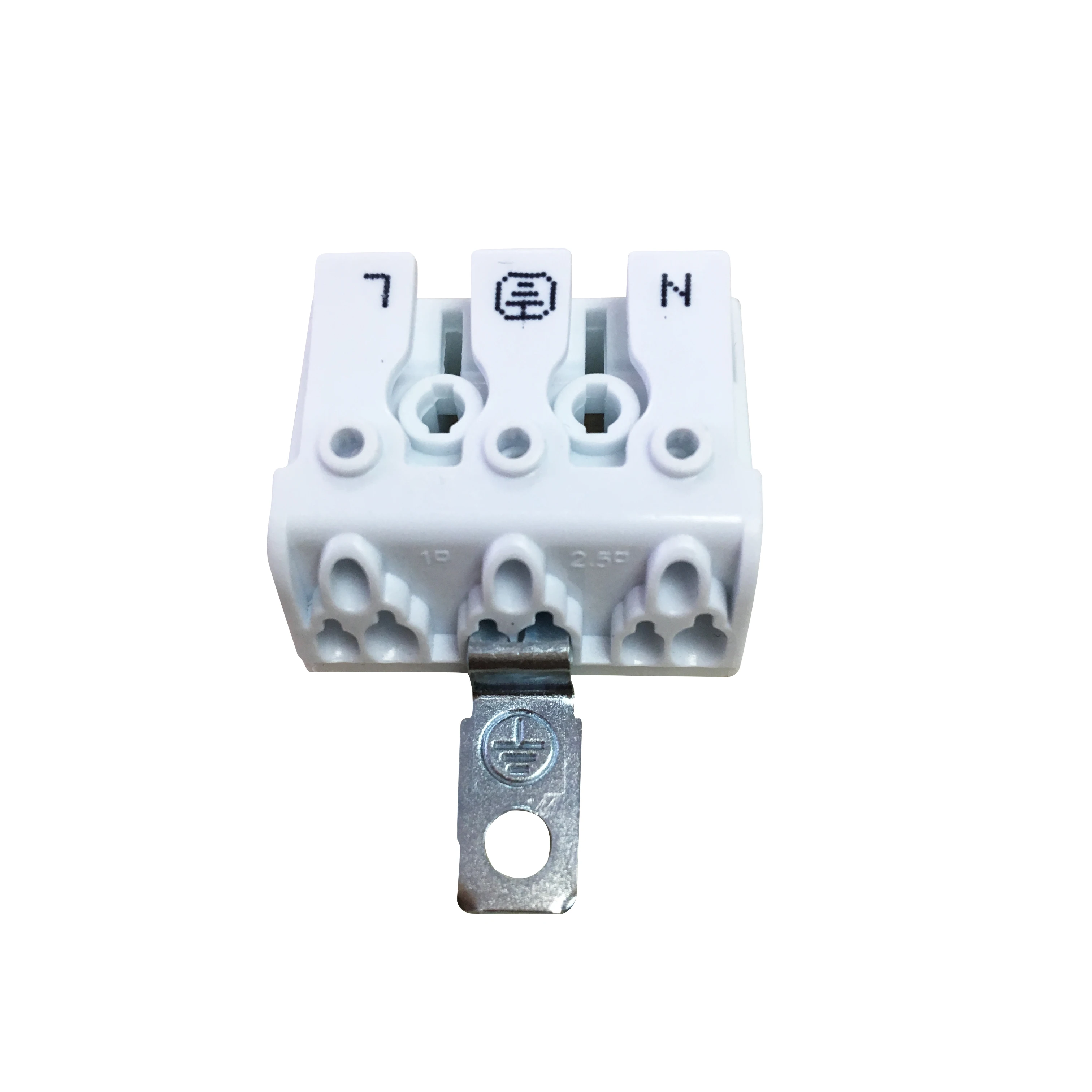 923-3 Poles VDE Quick Push Wire Connector Screwless Electrical Copper Terminal Block