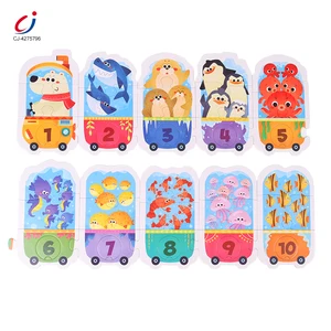 Chengji Digital Alphabet Shape Cognition Puzzle Toy Montessori Development Children Math Learning Educational Puzzle Toys