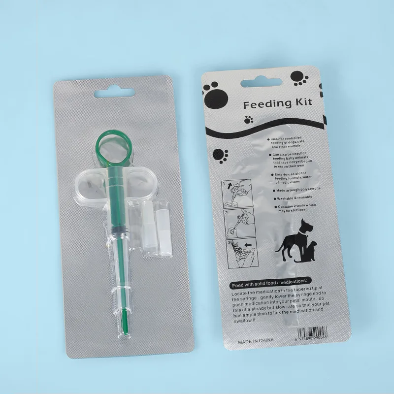 Wholesale  Pet Medicine Feeder Automatic Tablet Water/Milk Syringe Bottle-Shaped Travel Bowls for Cat and Dog Feedings